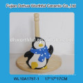 Vivid ceramic tissue holder with penguin shape